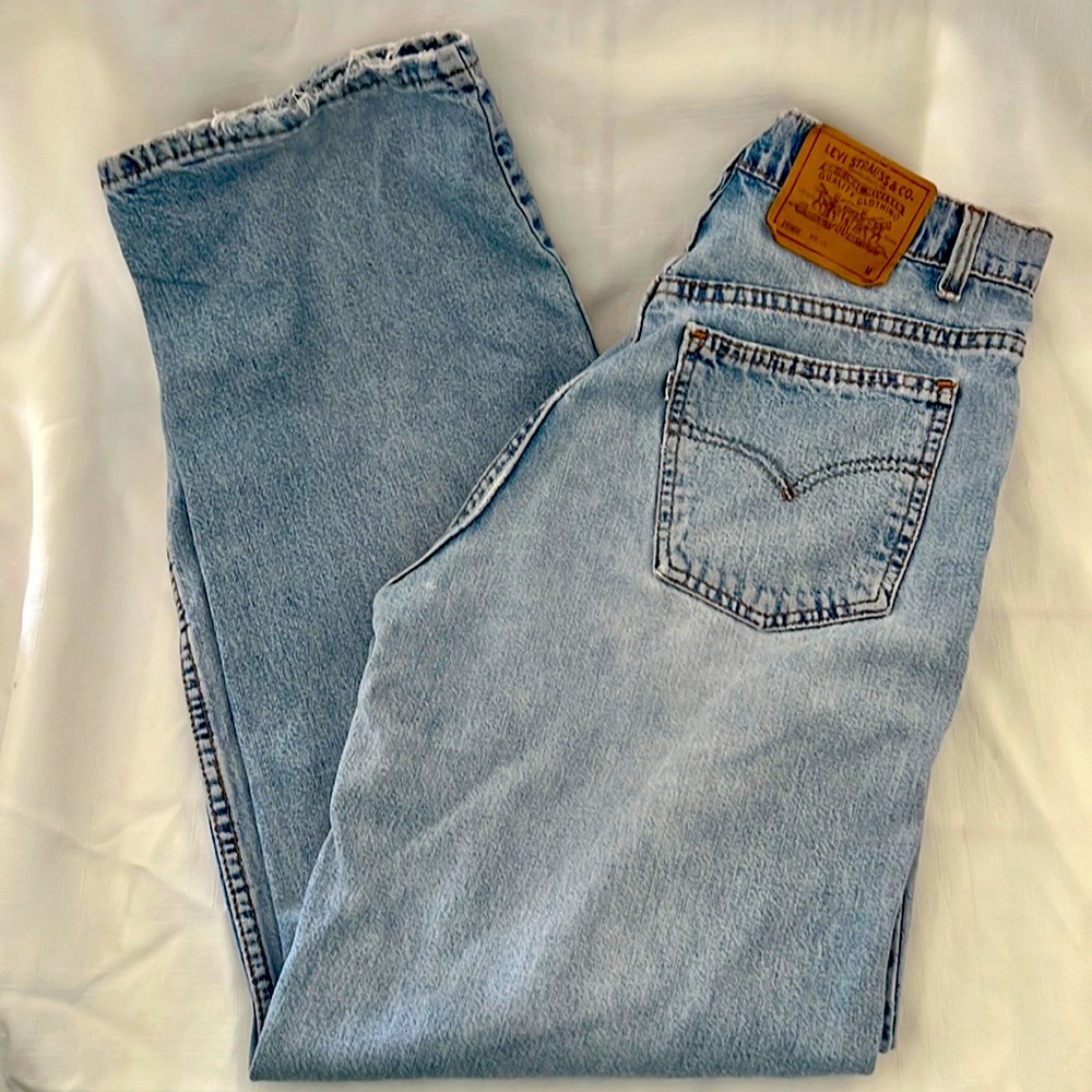 Levi’s~True Vintage~High Rise Wide Leg / Rare White Tab 965 - Picture 3 of 11